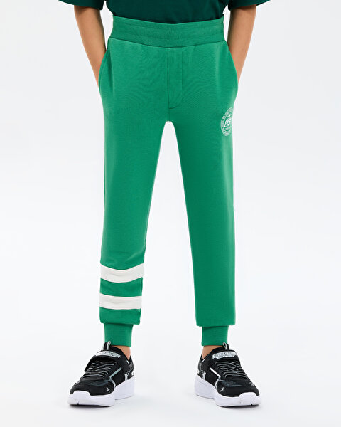 Skechers B Lw Fleece Sweatpant Büyük Erkek Çocuk Haki Eşofman Altı SK2610051-1027-2