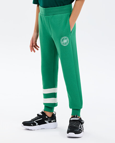 Skechers B Lw Fleece Sweatpant Büyük Erkek Çocuk Haki Eşofman Altı SK2610051-1027-3