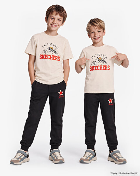 B Go T-shirt Büyük Erkek Çocuk Gri Tshirt SK2620061-1457