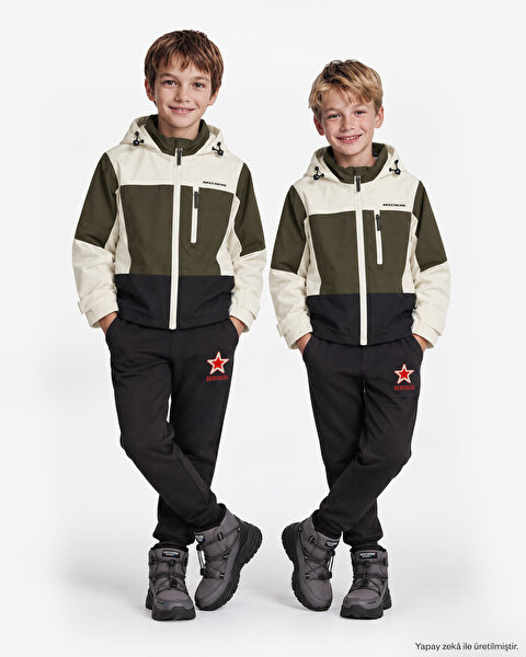 B Colorblock Fall Jacket Büyük Erkek Çocuk Haki SK2620093-0255