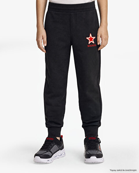 Skechers B Lw Collage Sweatpant Büyük Erkek Çocuk Siyah  SK2620107-3817-2