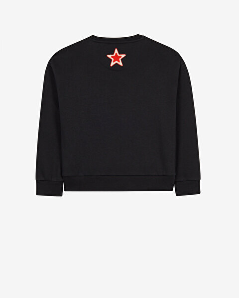 Skechers Skech Sweats  Elevate Crewneck  Sweatshirt Büyük Erkek Çocuk Siyah Sweatshirt SK2620110-381-2