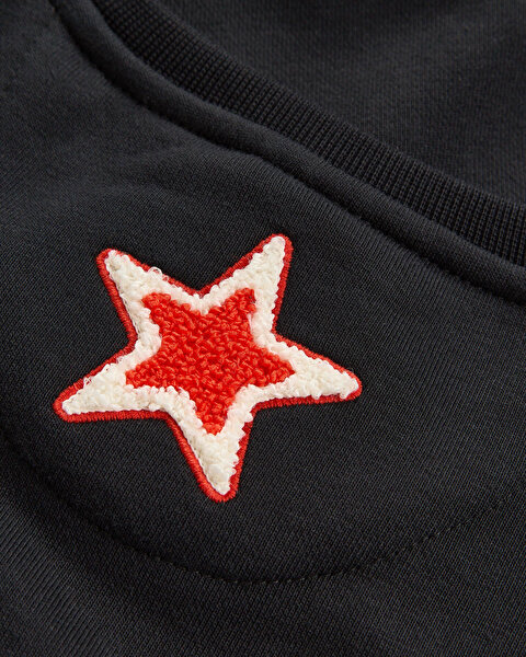 Skechers Skech Sweats  Elevate Crewneck  Sweatshirt Büyük Erkek Çocuk Siyah Sweatshirt SK2620110-381-5