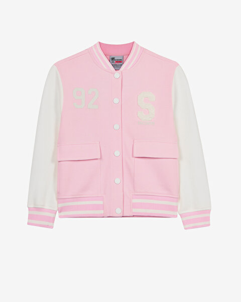 G Bomber Jacket Büyük Kız Çocuk Pembe SK2620137-0098
