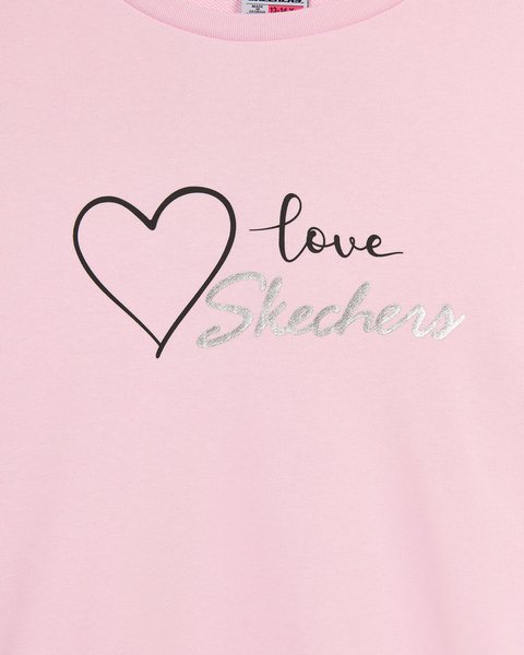 Skechers Skech Sweats  Elevate Crewneck  Sweatshirt Büyük Kız Çocuk Pembe Sweatshirt SK2620139-0098-6