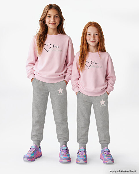 G Lw Fleece Sweatshirt Büyük Kız Çocuk Pembe Sweatshirt SK2620139-0098