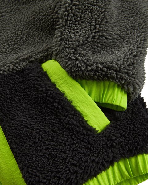 Skechers Skech Sherpa Multiblock Full Zip  Jacket Büyük Erkek Çocuk Siyah Mont SK2620141-1602-8