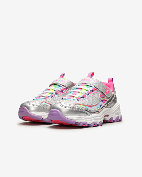 Skechers D'lites -  D'lovely Büyük Kız Çocuk Gri Spor Ayakkabı 80528L SMLT-2