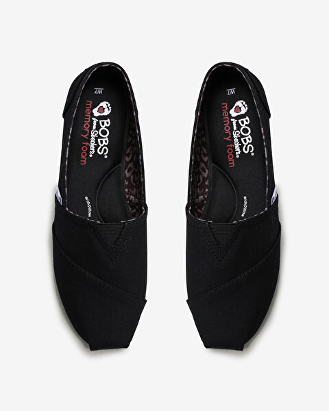 Skechers Bobs Plush  -  Peace & Love Kadın Siyah Günlük Ayakkabı 33645 BLK-5