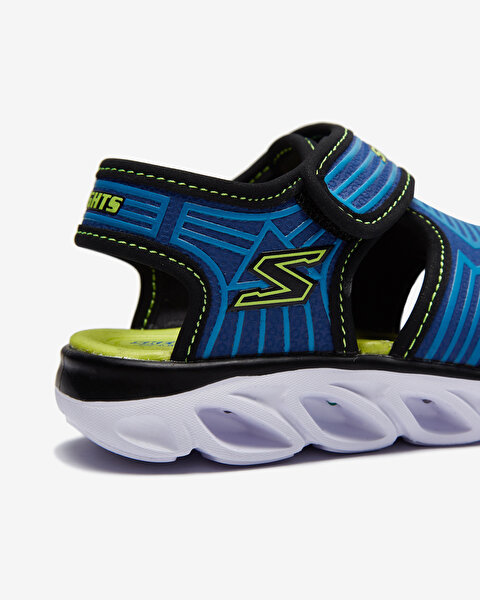 Skechers Hypno - Splash -  Zotex Küçük Erkek Çocuk Mavi Işıklı Sandalet 90524N BLLM-7