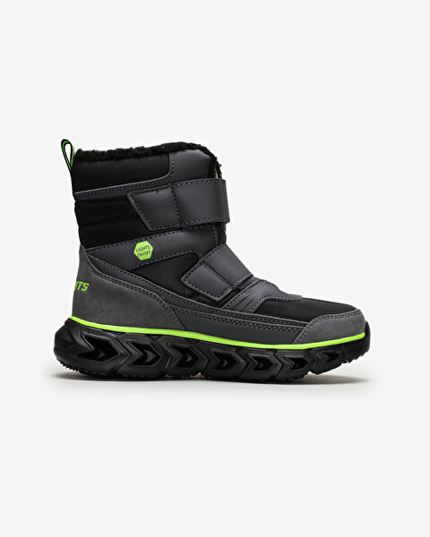 Skechers Hypno - Flash 2.0 - Street Breeze Büyük Erkek Çocuk Gri Işıklı Bot 90588L CCBK-1