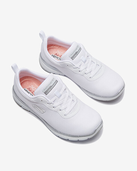 Skechers Flex Appeal 3.0 Kadın Beyaz Spor Ayakkabı S13070 WSL-5