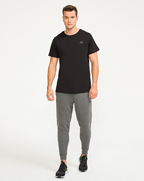 Skechers M Basic O Neck M Tee Erkek Siyah Tshirt S192244-001-2