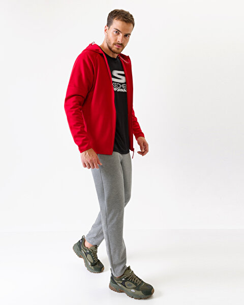 Skechers 2X I-lock M Elevated Fz Jacket Erkek Kırmızı Sweatshirt S201015-600-8
