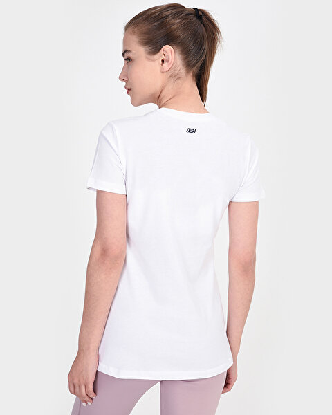 Skechers Graphic Tee's W Leo Skechers Kadın Beyaz Tshirt S201185-100-1