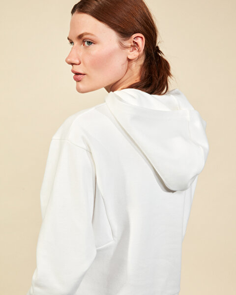 Skechers 2Xi-lock W Hoodie Sweatshirt Kadın Beyaz Sweatshirt S211298-100-5