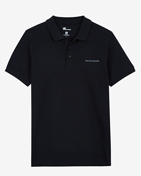 Skechers Polo M Short Sleeve Polo Erkek Siyah Polo Yaka Tshirt S211800-001-7