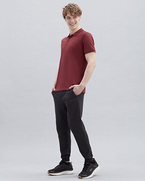 Skechers Polo M Short Sleeve Polo Erkek Bordo Polo Yaka Tshirt S211800-810-2