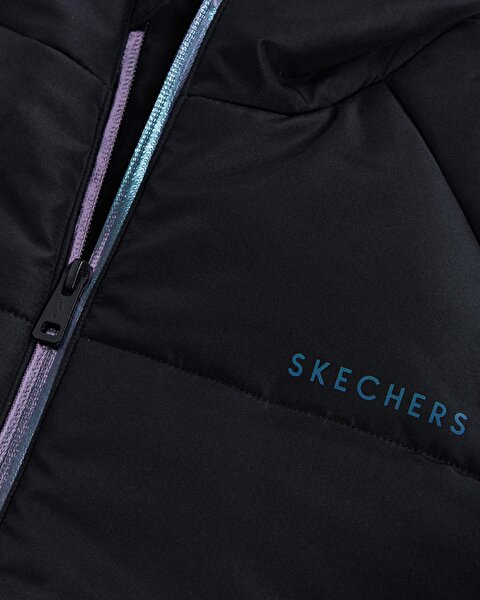 Skechers W Flexi Hooded Jacket Kadın Siyah Mont S212016-001-9