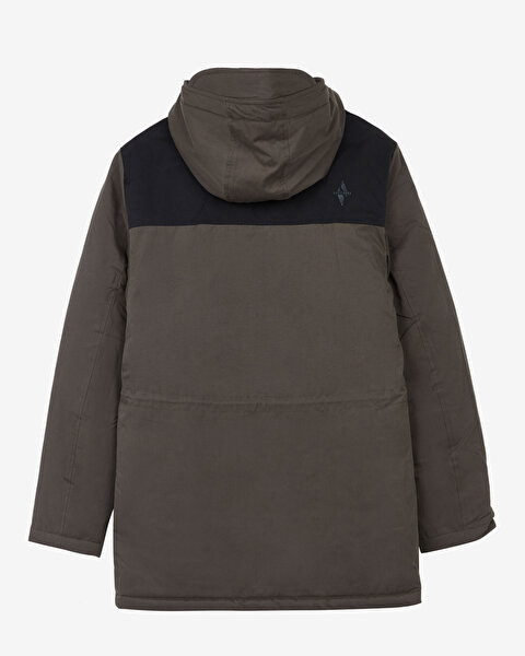 Skechers M Hooded Parka Erkek Haki Mont S212025-801-6