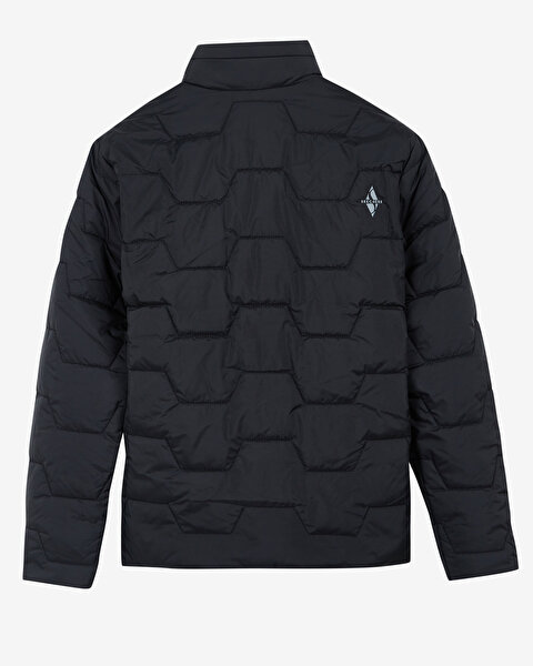 Skechers M Turtle Neck Asymmetric Jacket Erkek Siyah Mont S212026-001-6