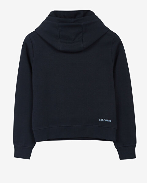Skechers W Big Logo Hoodie Kadın Siyah Sweatshirt S212053-001-6