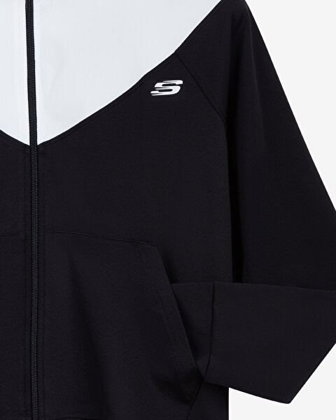 Skechers W Micro Collection Colorblock Suit Kadın Siyah Eşofman Takımı S212251-001-7