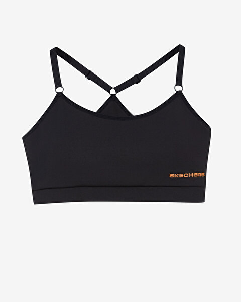 Skechers W Mid Support Essential Bra Kadın Siyah Sporcu Sütyeni S212271-001-3