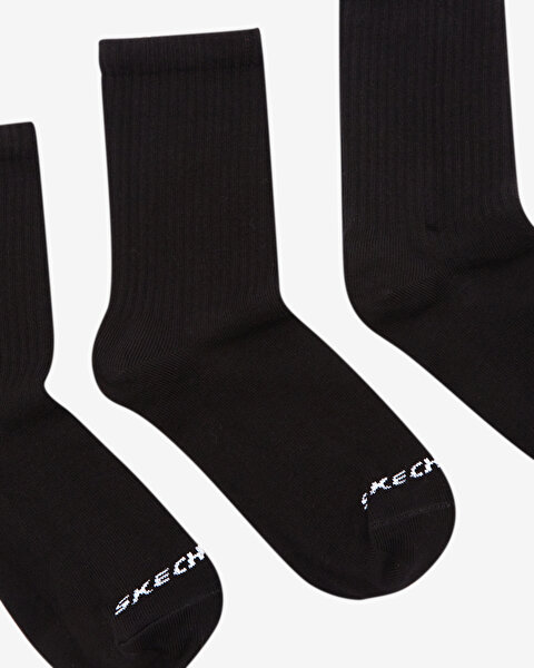 Skechers U 3 Pack Crew Cut Sock Unisex Siyah Çorap S212283-001-2