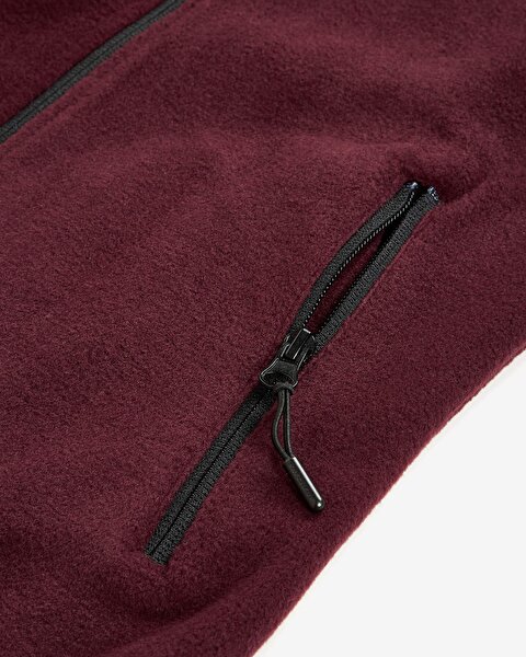 Skechers Outdoor Fleece W Full Zip Polar Kadın Bordo Polar S212507-810-3