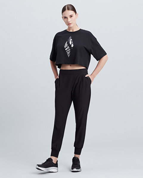 Skechers W Diamond T-shirt Kadın Siyah Tshirt S212926-001-1