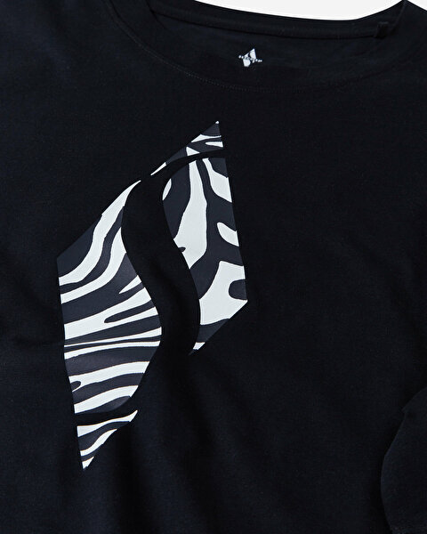 Skechers W Diamond T-shirt Kadın Siyah Tshirt S212926-001-6