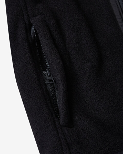 Skechers W Hooded Full Zip Polar Kadın Siyah Polar S212936-001-6