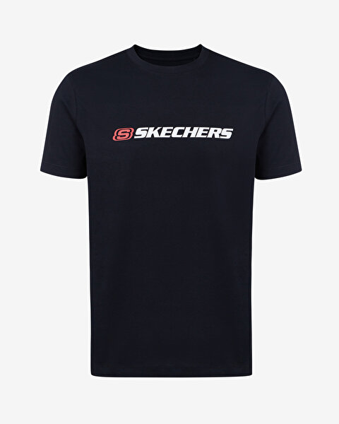 Skechers M Big Logo T-shirt Erkek Siyah Tshirt S212956-001-3