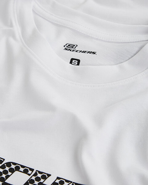 Skechers M Graphic Tee Big Logo T-shirt Erkek Beyaz Tshirt S212960-102-10