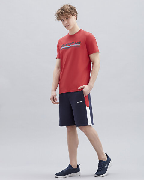 Skechers M Graphic Tee Big Logo T-shirt Erkek Kırmızı Tshirt S221059-600