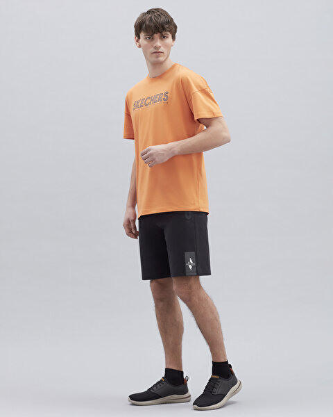 Skechers M Graphic Tee Big Logo T-shirt Erkek Turuncu Tshirt S221135-700