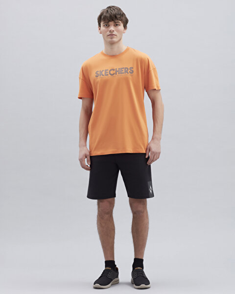 Skechers M Graphic Tee Big Logo T-shirt Erkek Turuncu Tshirt S221135-700-1