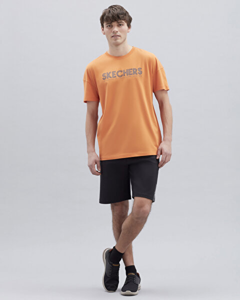 Skechers M Graphic Tee Big Logo T-shirt Erkek Turuncu Tshirt S221135-700-2