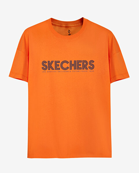 Skechers M Graphic Tee Big Logo T-shirt Erkek Turuncu Tshirt S221135-700-4