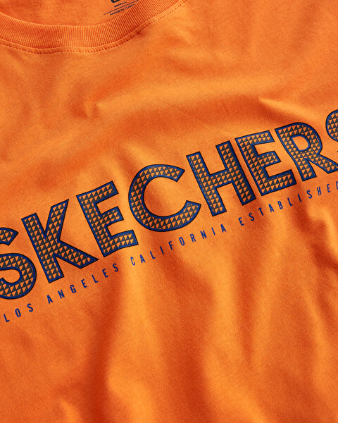 Skechers M Graphic Tee Big Logo T-shirt Erkek Turuncu Tshirt S221135-700-7