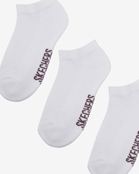 Skechers Socks U 3 Pack Padded Low Cut Sock Unisex Beyaz Çorap S221512-100-2