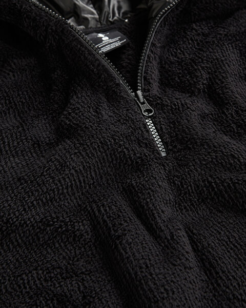 Skechers W Outdoor Fleece Hz Sherpa Sweatshirt Kadın Siyah Sweatshirt S222160-001-7