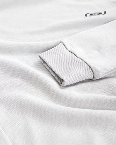 Skechers Mid Weight Fleece M Hoodie Sweatshirt Erkek Gri Sweatshirt S222244-013-5