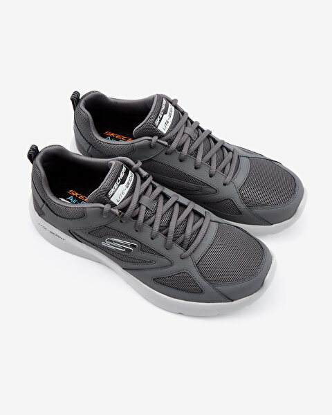 Skechers Dynamight 2.0-Fallford Erkek Gri Spor Ayakkabı S58363 CCBK-5